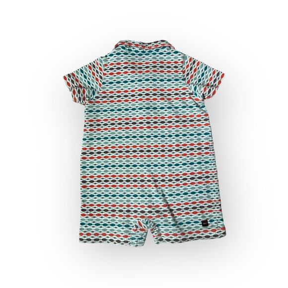 Tea Collection Retro Boys Polo Romper - Picture 3 of 3